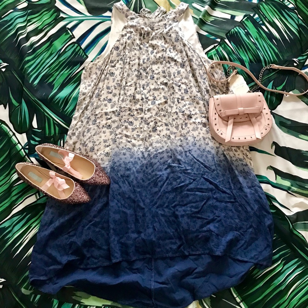 NWT Altr’d State Cotton Floral Blue Dress